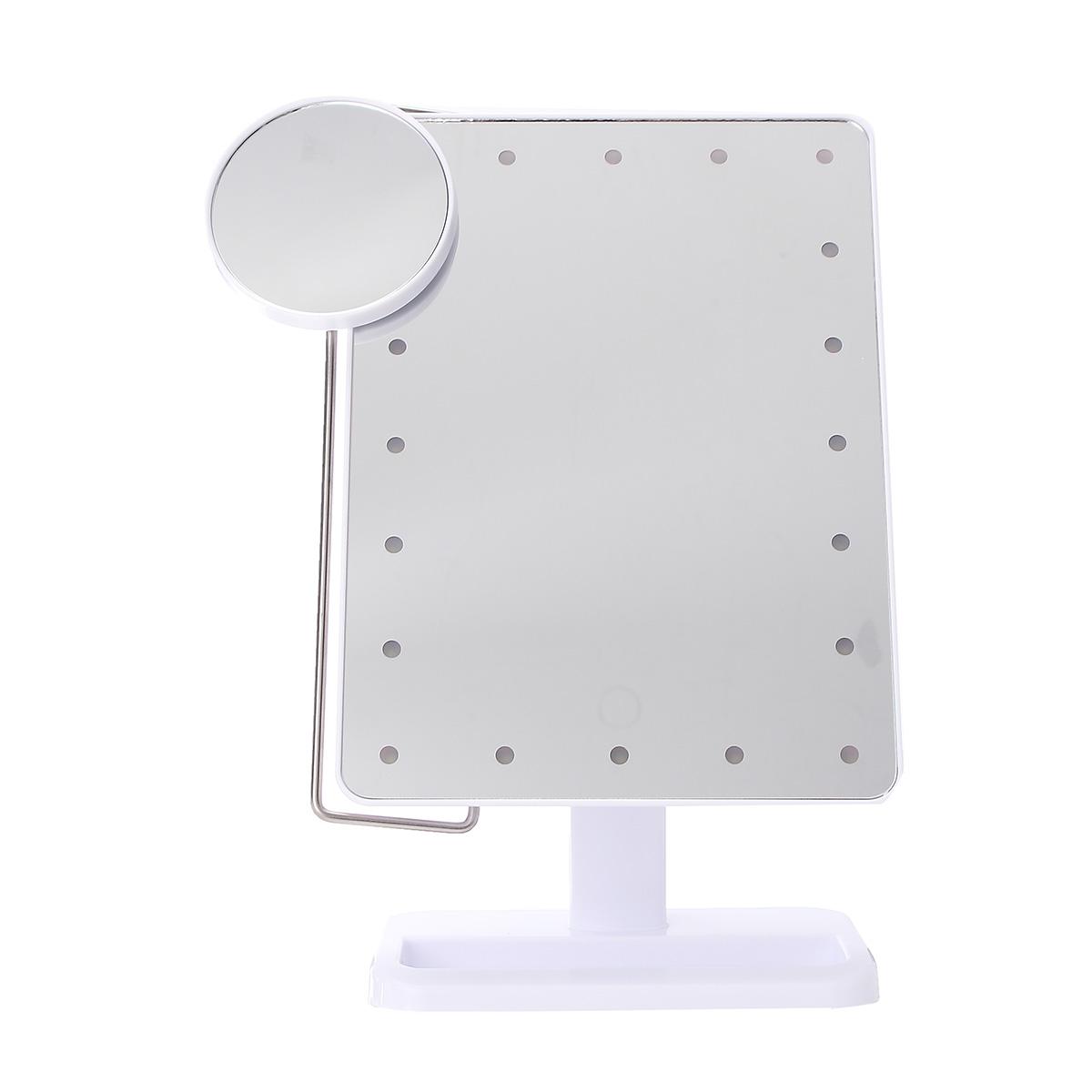 Clearance Sale New Led Touch Screen Makeup Mirror Professional Vanity Mirror 20 Led Lights Adjustable Countertop 180 Rotating Free Magnifier White Buy Online At Best Prices In Pakistan Daraz Pk