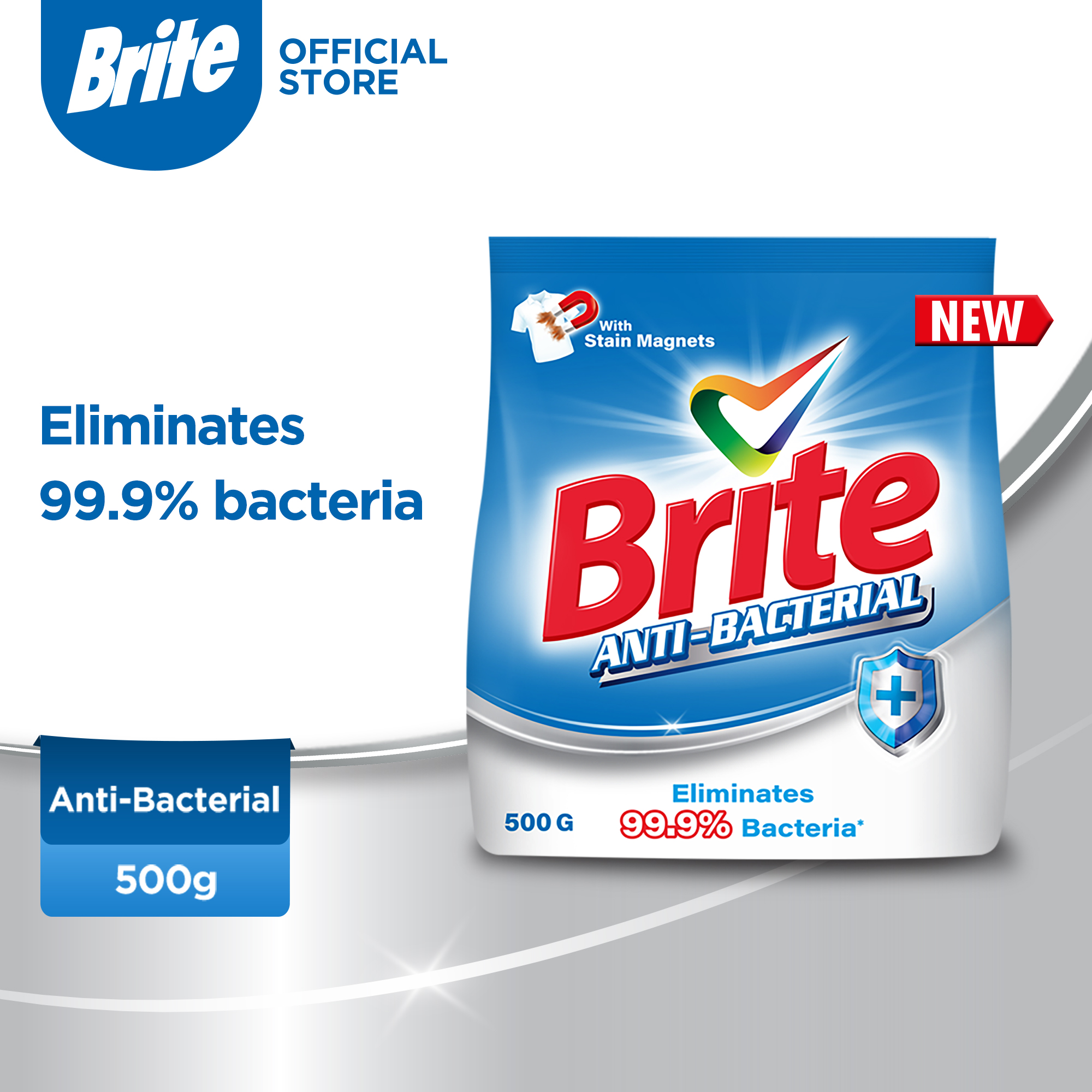 Brite Anti-bacterial 500g - Detergent Washing Powder