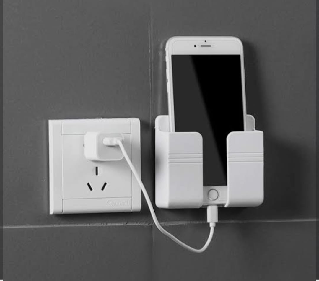 Wall mounted mobile holder
