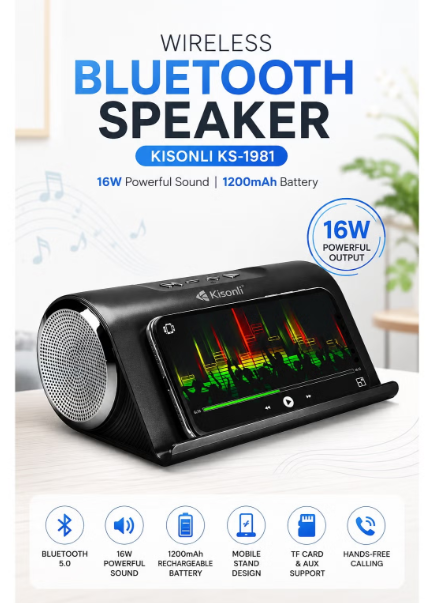 Portable Speaker,  Bluetooth Bass Subwoofer Twins Speaker For Laptop And Mobiles