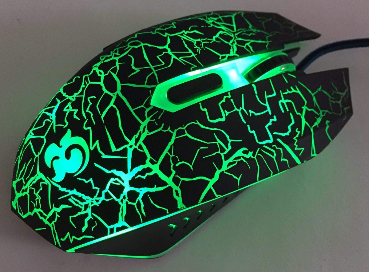 A70 Dragon Advance Gaming Optical Rgb Mouse with Coloured Lighting Effect USB Wired LED Backlit Illuminated 6 Buttons