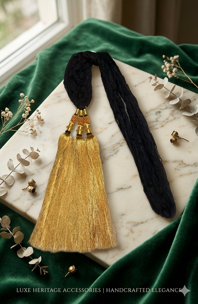 New collection Paranda for Girls and Women Hair in Black color for hair extension to bind efficiently edition 2022 Article 58372