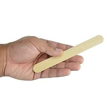 Wooden Tounge Depressor - Jumbo Wood Craft Sticks, 6 Inch Length- 100pcs