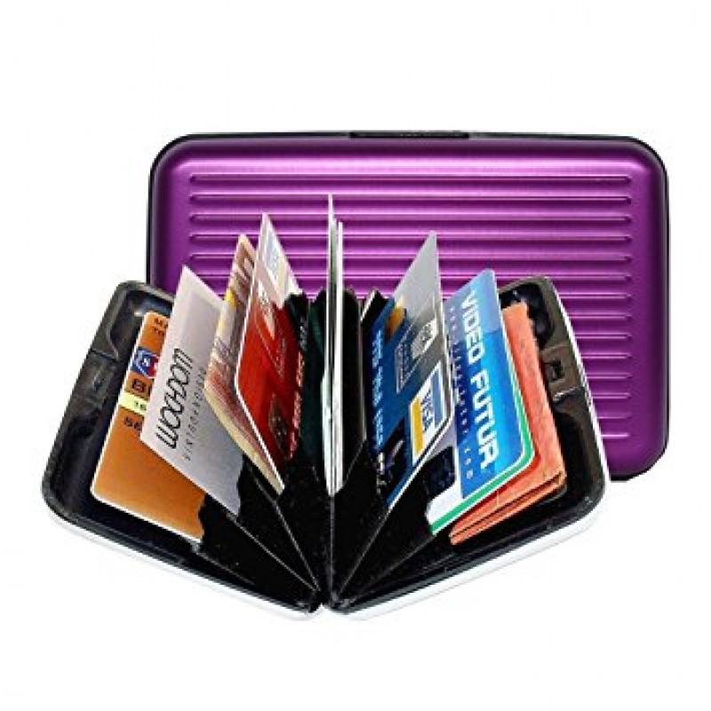 New Hot Sale Aluma Wallet Multi Pockets Aluminum Purse Cards Organizing Hard Case Holder - Ultra Slim Card Holder