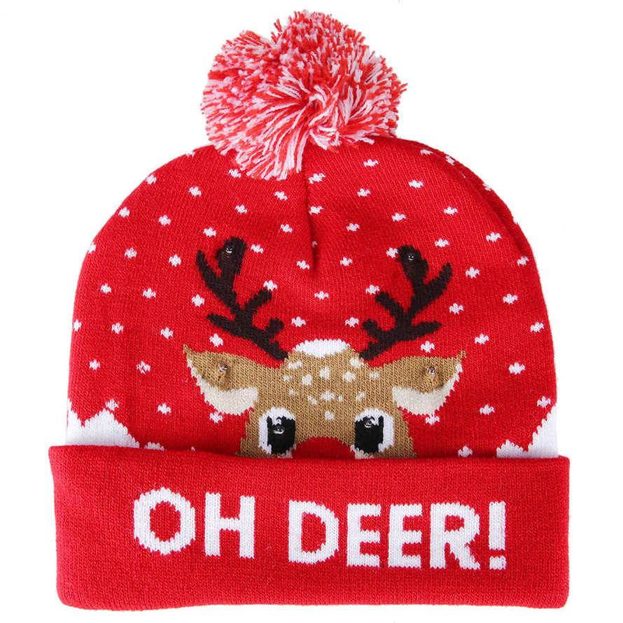 Christmas Beanie Hat Knit Cap Stylish 