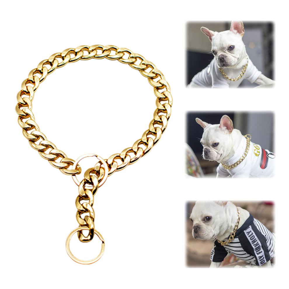 Dog Collar Fully Welded Silver Heavy Duty Choke Cuban Dog Chain