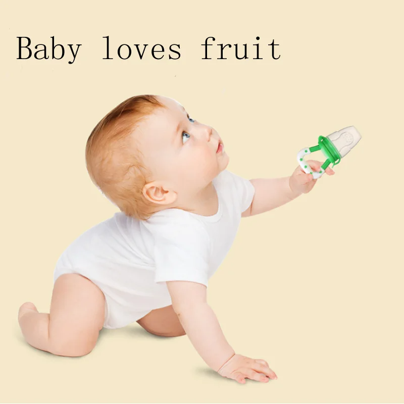 Baby Fruit Pacifier Food Feeder - BPA-Free Silicone Baby Feeder & Fresh Food Feeder, Teething Toy for Infants, Safe Fruit Feeder with Easy Grasp Handle for Choking Prevention - Essential Newborn Accessories