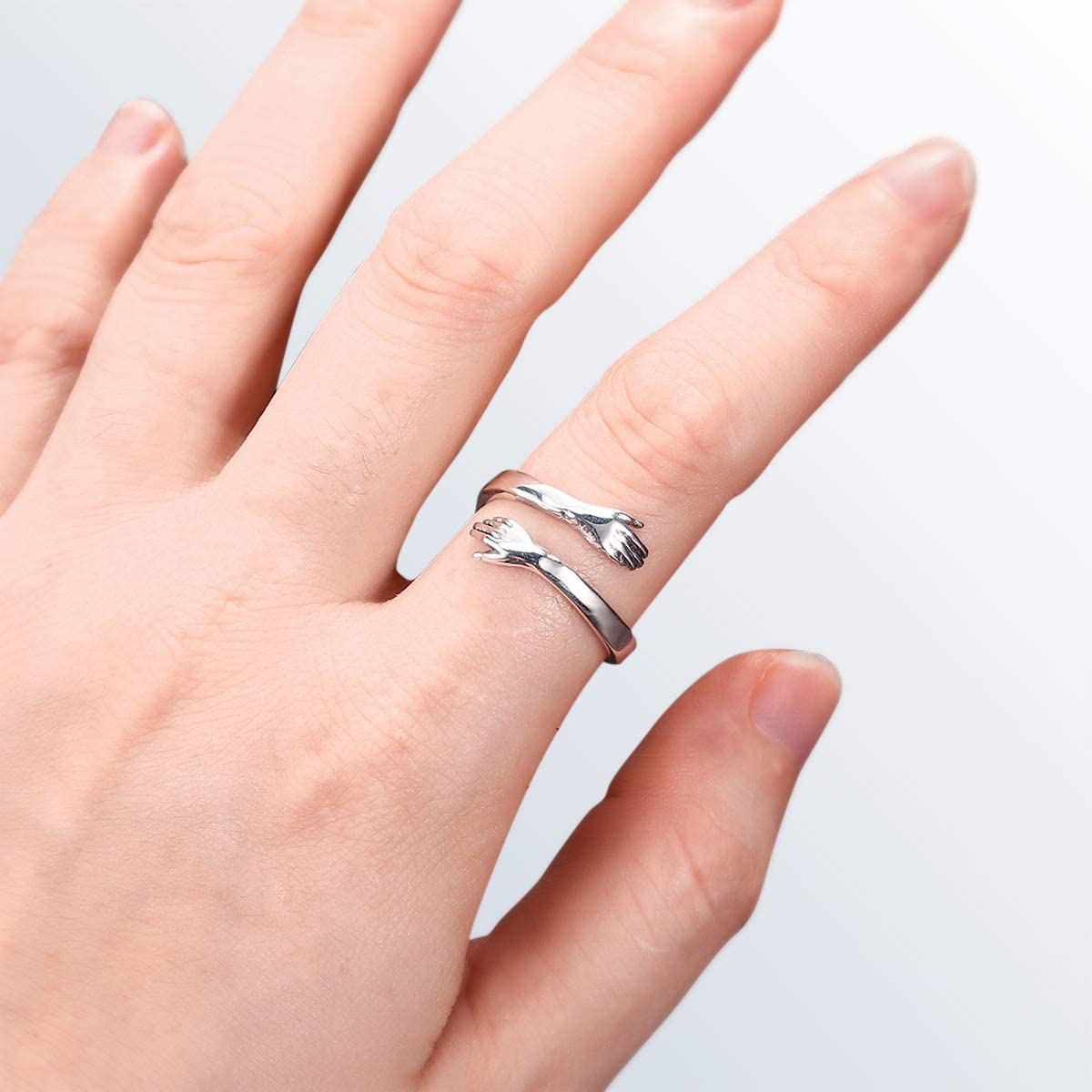 Hug Couple Ring For Men & Women