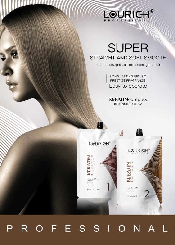 Lourich Professional Keratin Complex Neutralizer Hair Straightening Rebonding Cream Set Daraz.pk