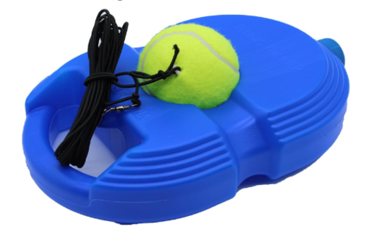 Solo Cricket & Tennis Rebound Trainer – Self Practice Ball with Elastic Cord & Base | Portable Training Equipment to Improve Swing, Coordination & Control