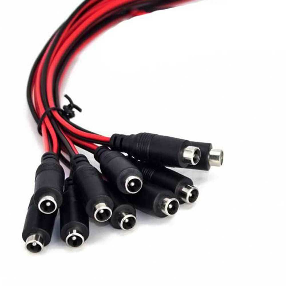 1/2/5/10/20 Pcs High Quality Female DC Power Socket Jack Plug Connector Cable Wire 12V 5.5x2.1mm