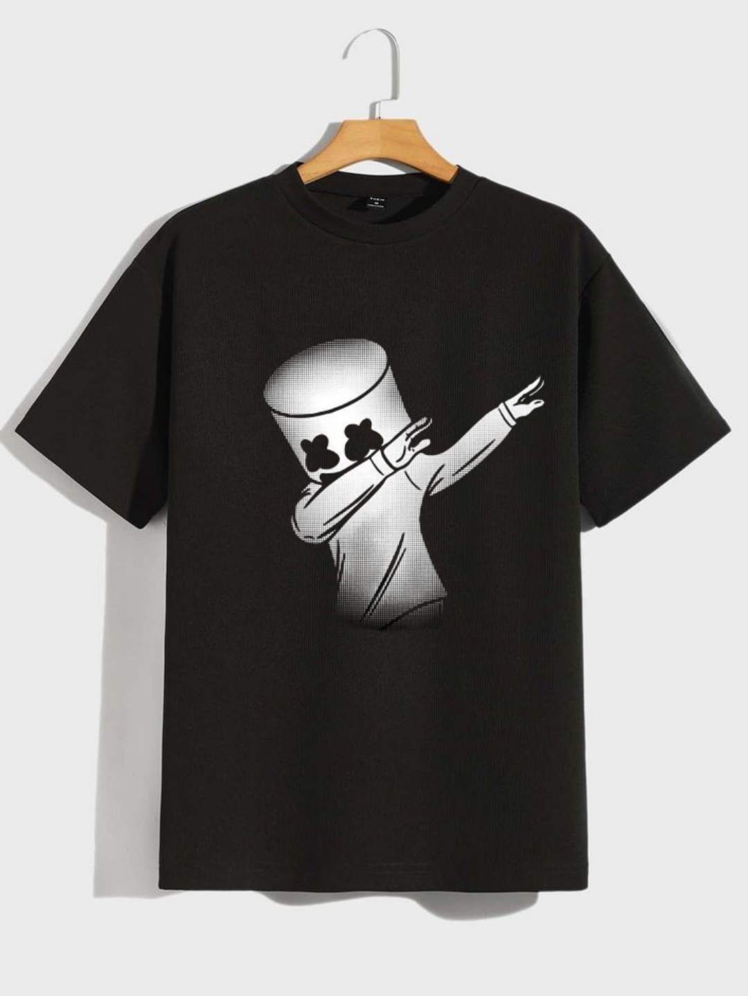 Mashmallow Printed T Shirt Cotton O Neck Half Sleeves O Neck T Shirt For Men & Boys