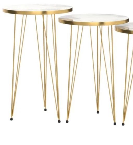 1 Pcs /  2 Pc / Set of 3 Round Coffee table/Side table/ Table for Home/Living room/office / Round Table / Side Table / For more information See Description