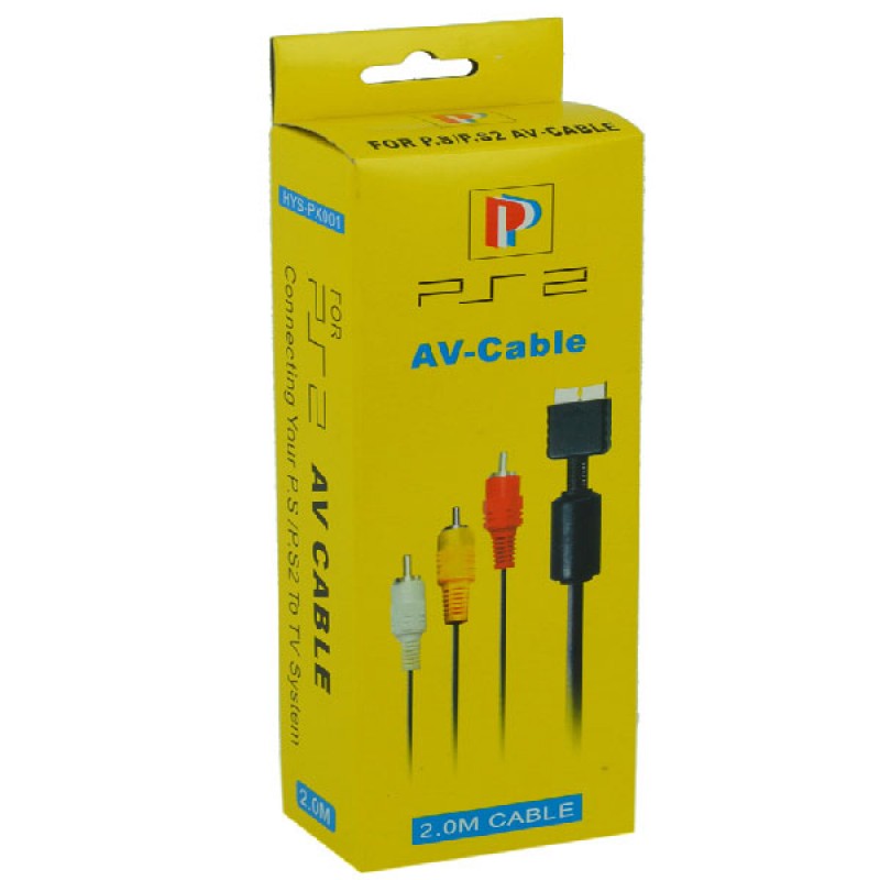 AV Cable for PS2 & PS3 – RCA Audio Video Cord for Sony PlayStation