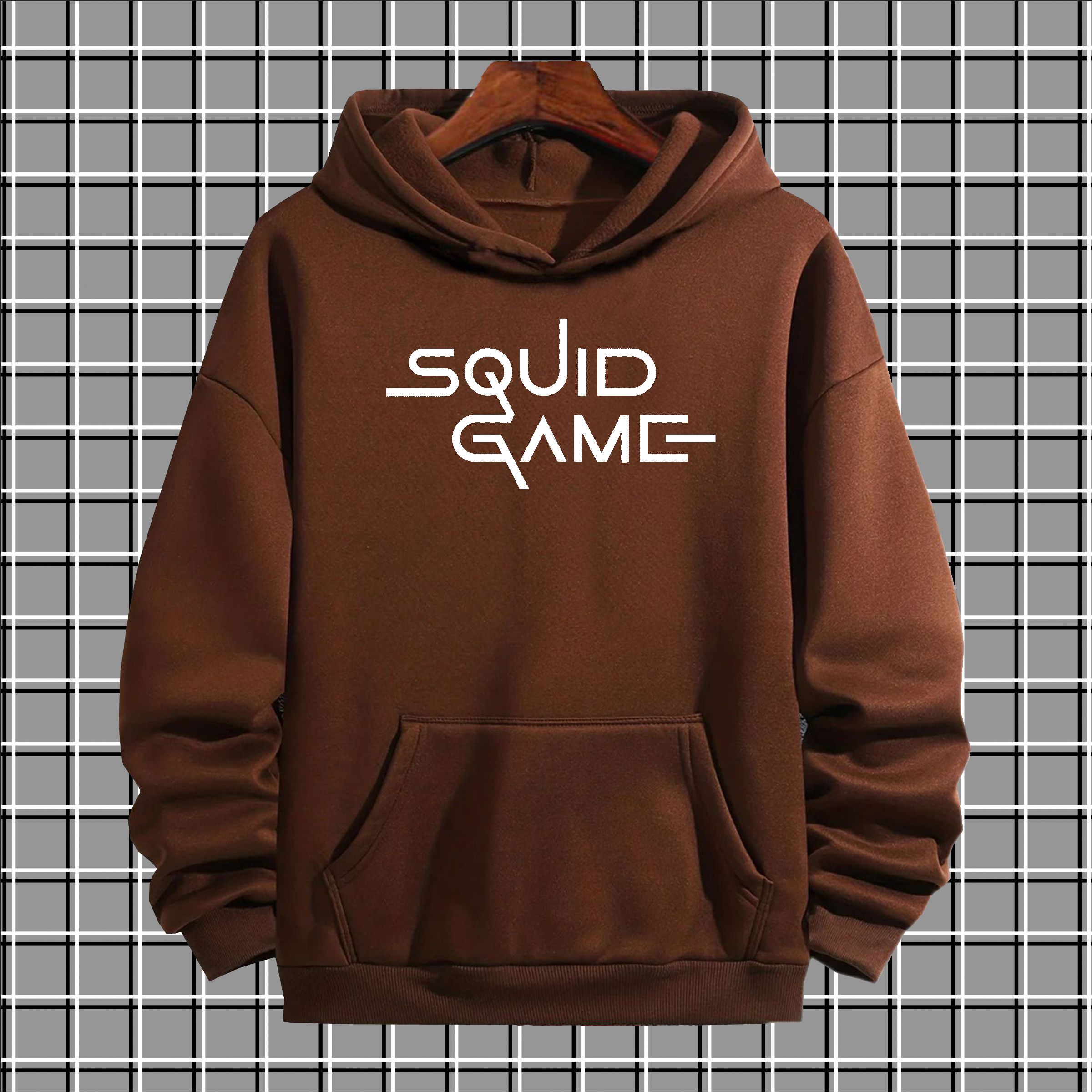 Squid game print High quality imported casual printed kangro hoodies for men pullover