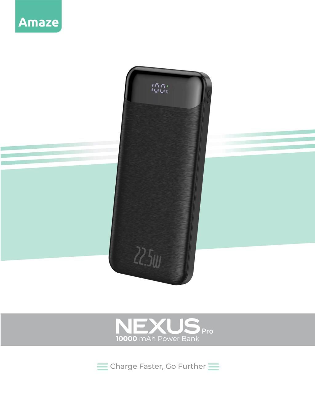 Amaze A231 Nexus Pro 10000mAh 22.5W Power Bank Dual Input Micro USB & USB-C 45 b19009ea12a4596a7be2941b2125c684