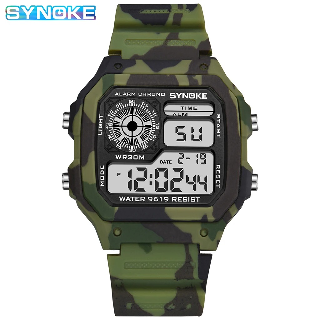 Digital Sports Luminous Waterproof Slim Watch