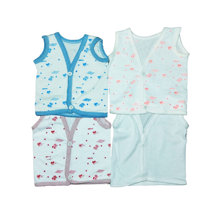 Girl Baby Inner Pack Of 3 Newborn Baby Sleeveless Inner Vest Set - New Born Innerwear ...