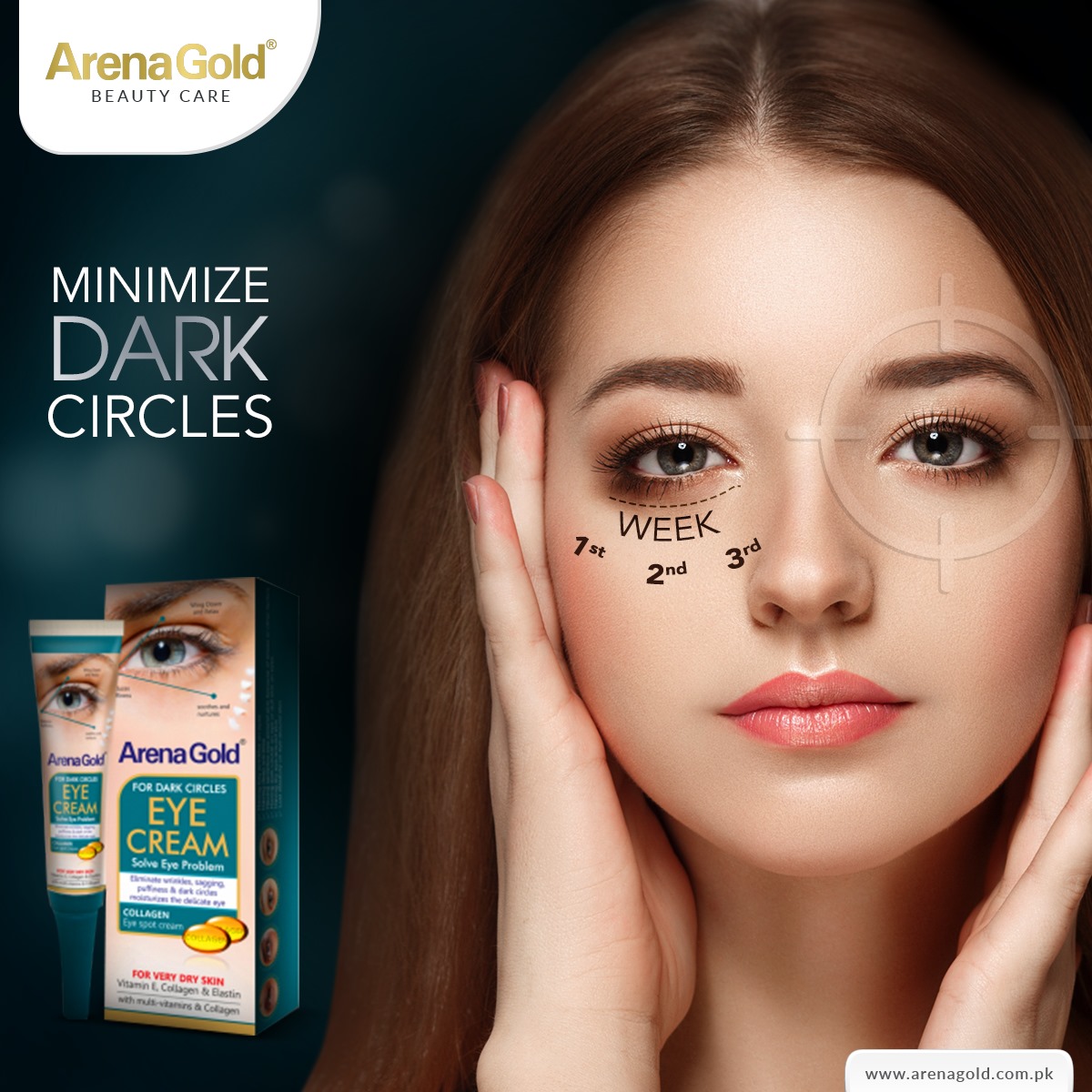Arena Gold Eye Cream for Dark Circle