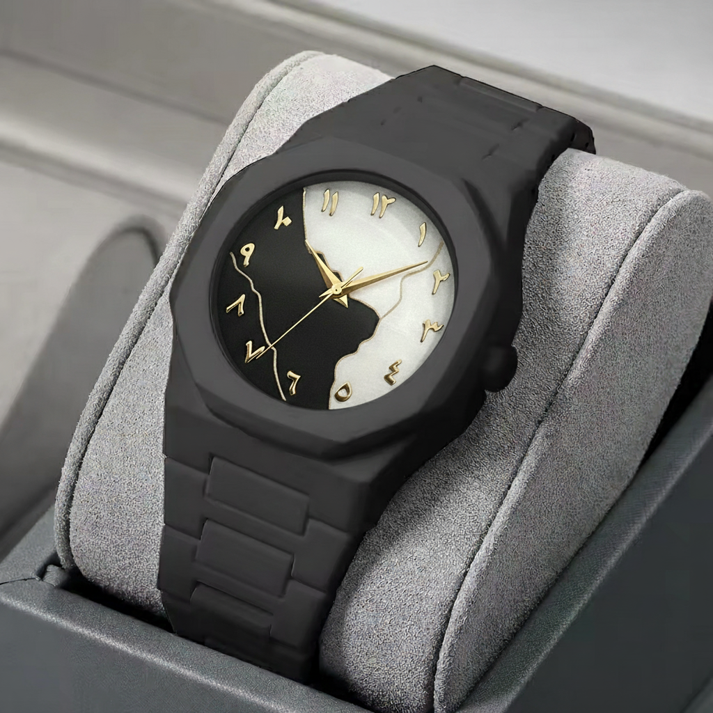 Black-Gold-Silver-White Arabic Aura Watch For Men Stylish Aura Watch 100% Original Watch Amazing Smart Watch