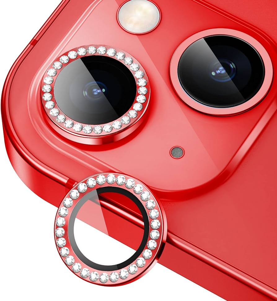 Diamond Camera Lens Protector For 11 / 12 / 13 / 14 / 15 / 16 / 17 Series  Luxury Sparkle Shockproof Camera Guard