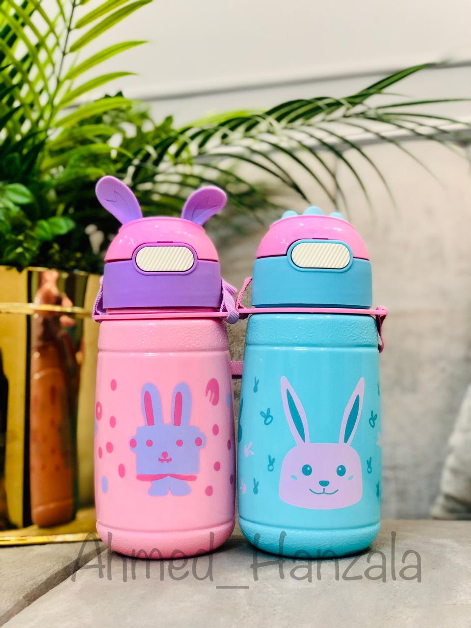 780ml Kids Water Bottle for Boys & Girls | Cute Robo, Meow & Bunny Designs | Non-Thermal, Leak-Proof & Durable | Stylish Sports Bottle for School, Gym & Outdoor Use | Ideal Thermos for Children