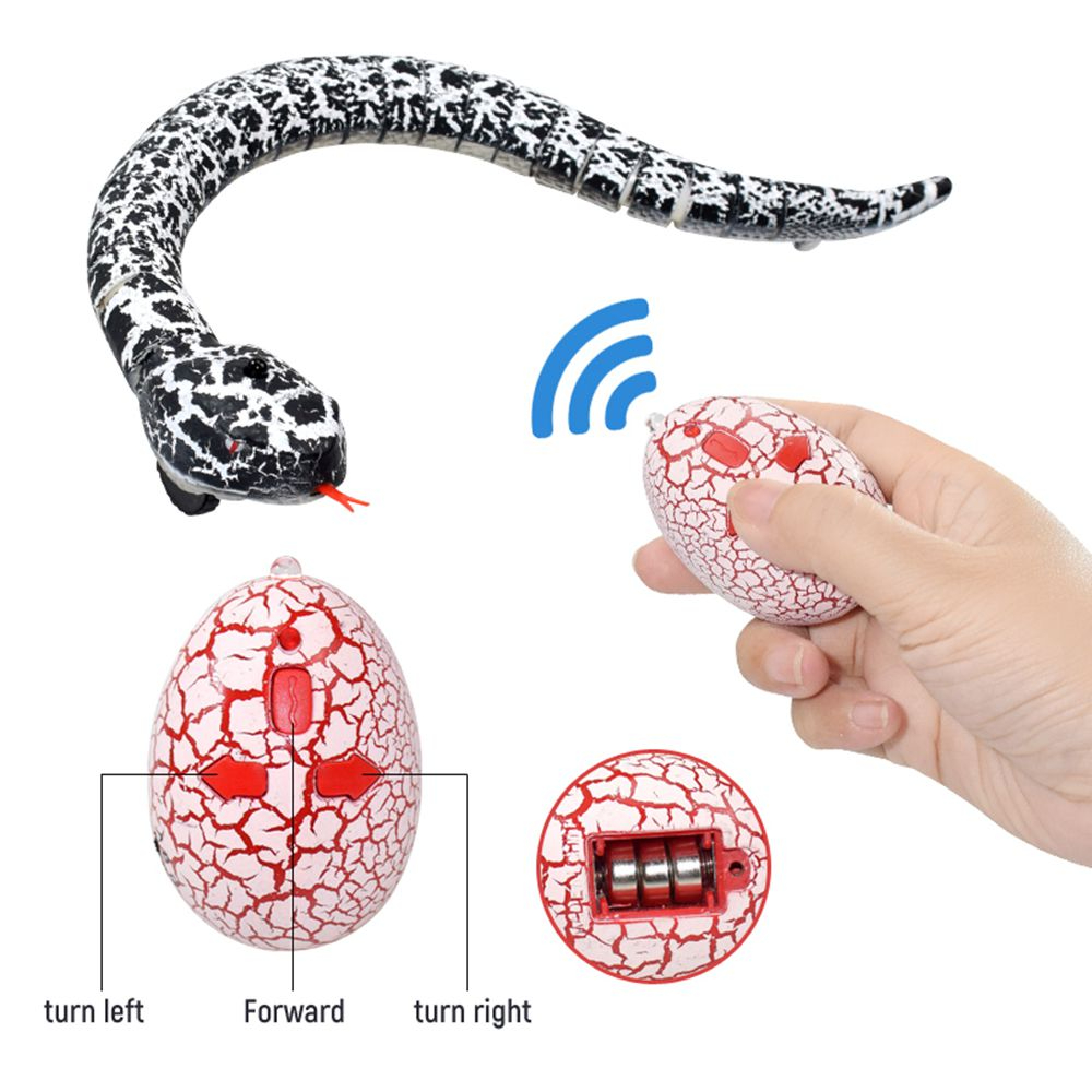 Remote Control Snake Infrared RC Animal Toys Rattlesnake With USB Cable Funny Trick Terrify Toys For Kids