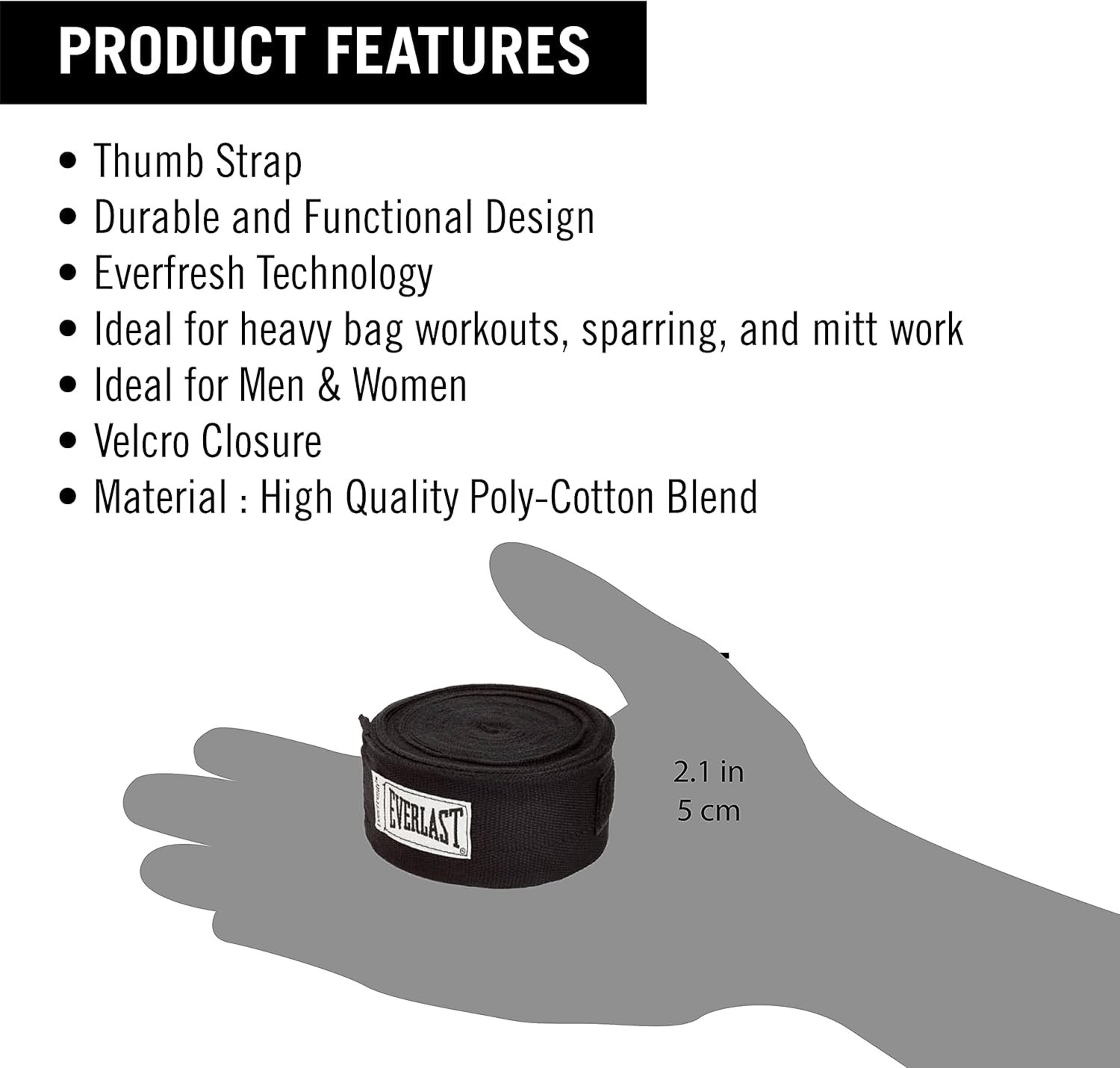 Premium high quality Everlast 2PCS 3M 4M 5M 100% Cotton Boxing Strap Bandage Velcro Hand Gloves Wraps Sanda Muay Thai MMA Taekwondo