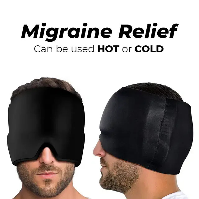 Migraine Relief Hat for Headache – Hot & Cold Therapy Gel Ice Cap | Full Head Coverage Ice Pack for Migraine, Eye Strain, Sinus & Stress Relief | Reusable Headache Cap for Men & Women | Random Colors