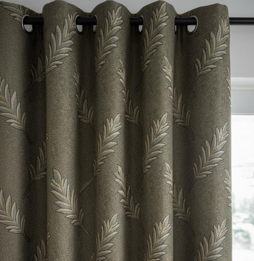 High Quality Premium Curtain 1Pc Parda (55*96 Inches) Elegant & Crystal Designs With Guaranteed Ring(Eyelet) For Bedroom & Living Room