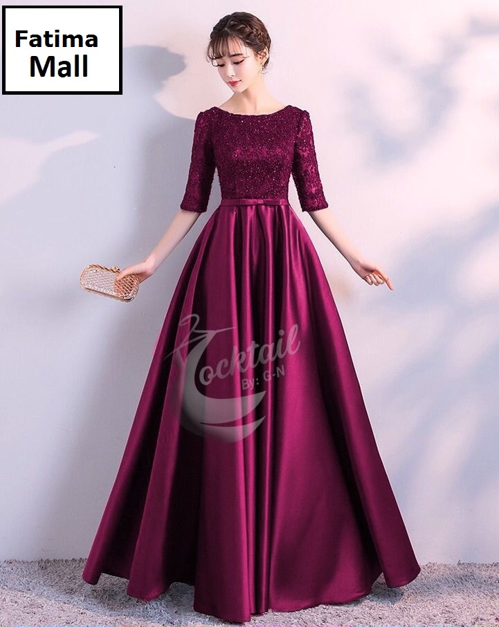 Silk Maxi Dress for Women – Stitched Long Gown, Elegant Evening Wear beautiful