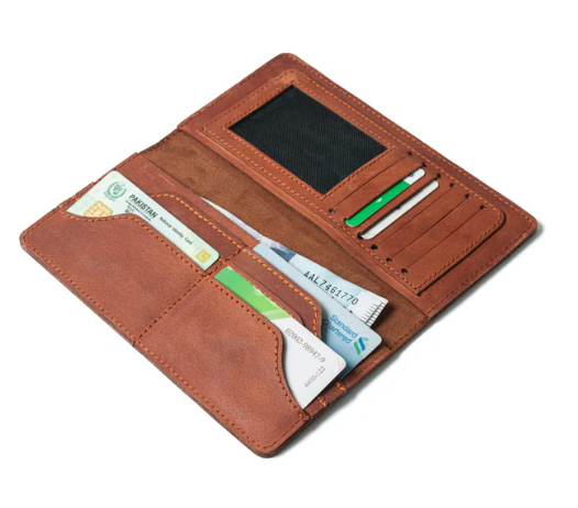 MODVESTE Handmade camel brown Mini Leather Wallet For Men High Quality Leather Wallets