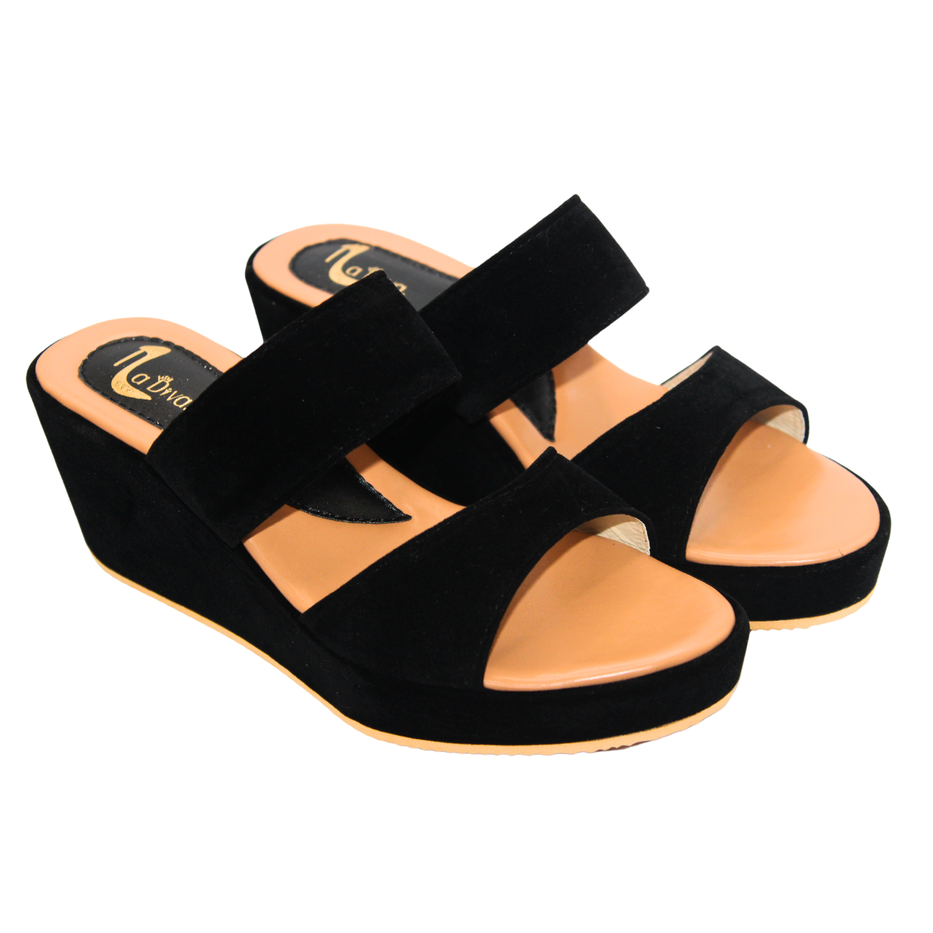 Velvet Wedges for Women - Soft and Comfortable for Casual and Formal Wear, Multiple Sizes