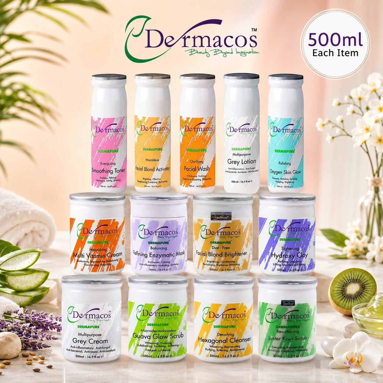 Complete Facial Kit (500gm Each) Pack of 13 | Personal Care Set