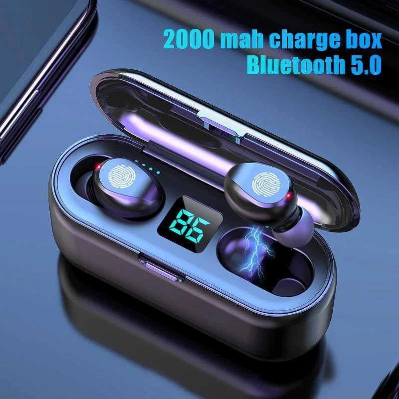 M19 And M29 ,F9 TWS Air pod_ with Super Sound & High Quality Touch Sensors True Stereo Headphones with Built in Mic 10m Transmission Bluetooth Wireless Earbuds , Case Sport Headset for all Bluetooth Smart devices.