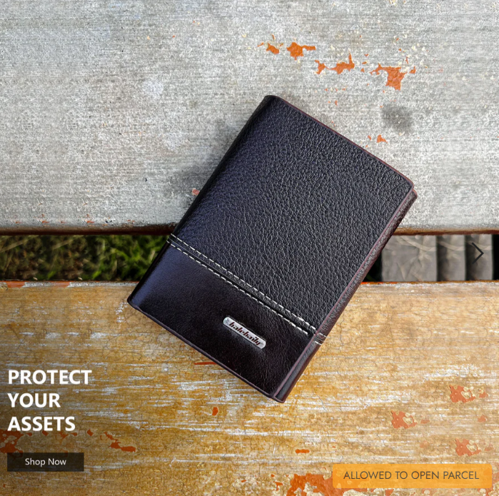 Men’s Leather Trifold Wallet | 9+ Card Slots | ID Window | Cash & Coin Compartment