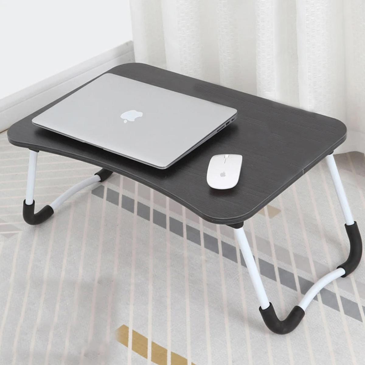 Dormitory Bed Desk Folding Laptop Bed Table foldable gaming breakfast laptop study table thick wood beautiful design non skid kids homework office desk home desk reading table multipurpose cup holder and notebook stand