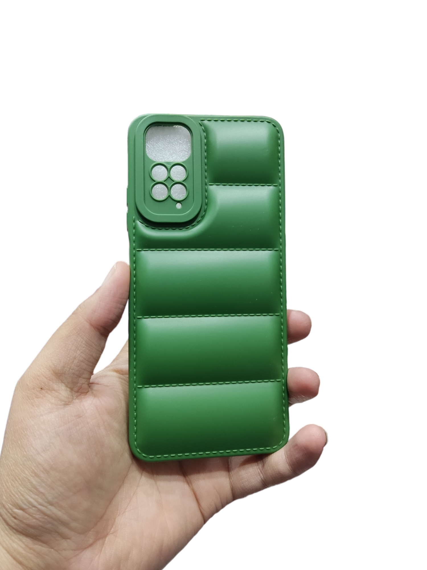 Redmi Note 11 Back Cover Soft Matt Puffer Camera Protection Down Jacket Back Cover