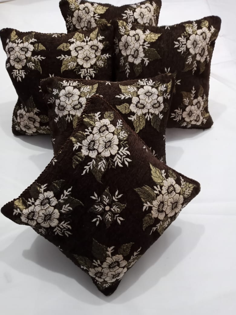 Velvet Cushion Cover 5Pcs Set