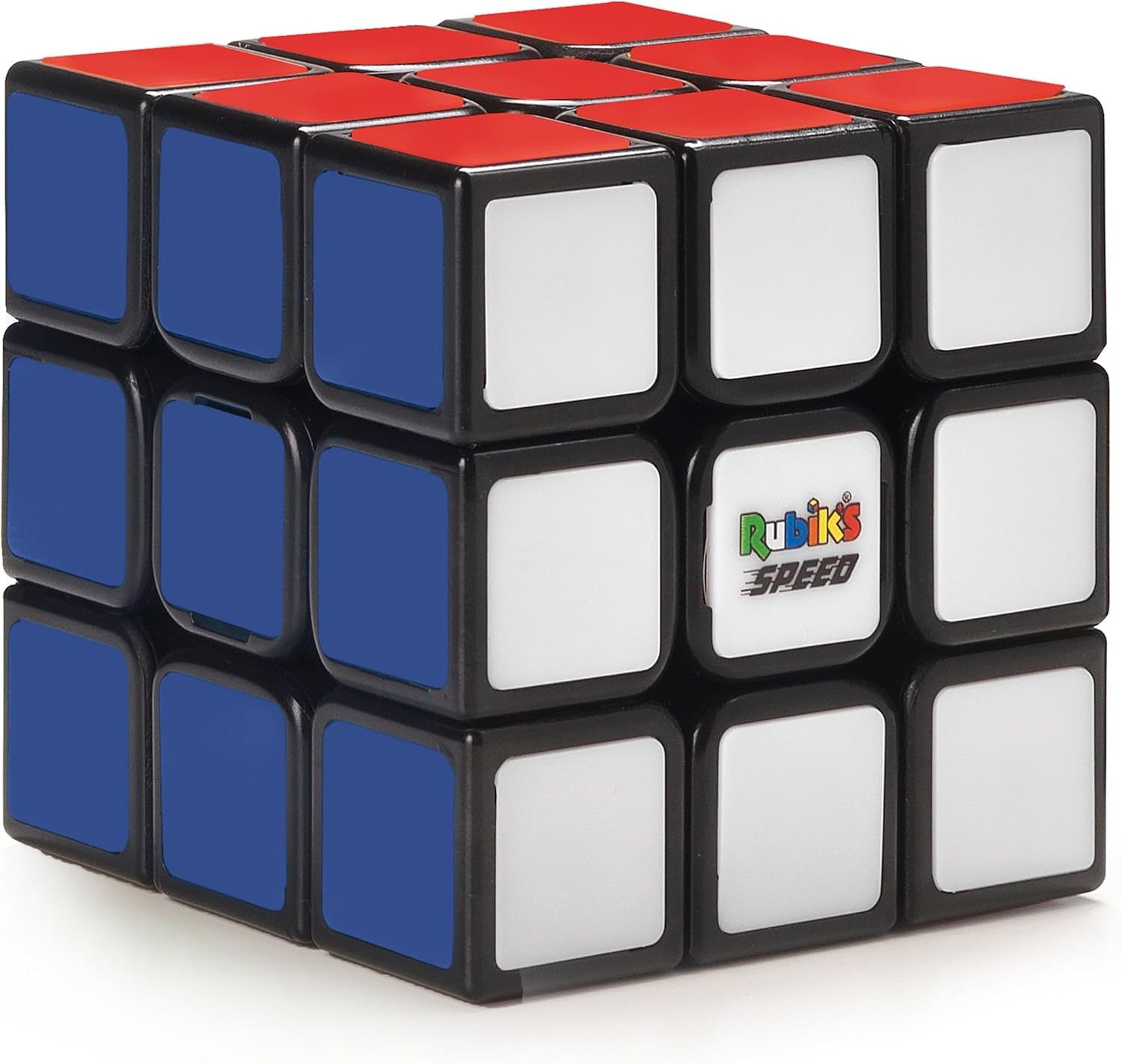 Top Collection Rubik's Cube, 3x3 Magnetic Speed Cube, Super Fast Problem-Solving Challenging Retro Fidget Toy Travel Brain Teaser, for Adults & Kids Ages 8 and Up