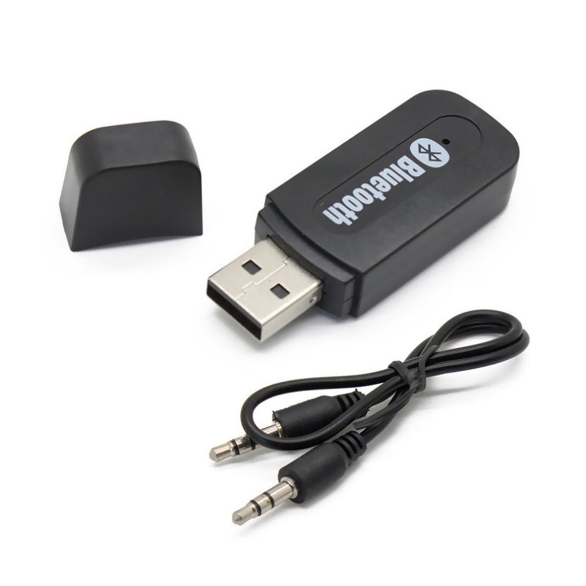USB Bluetooth Music Receiver.USB Bluetooth Audio Music Receiver Adapter 3.5mm Stereo Output for Car Home Stereo