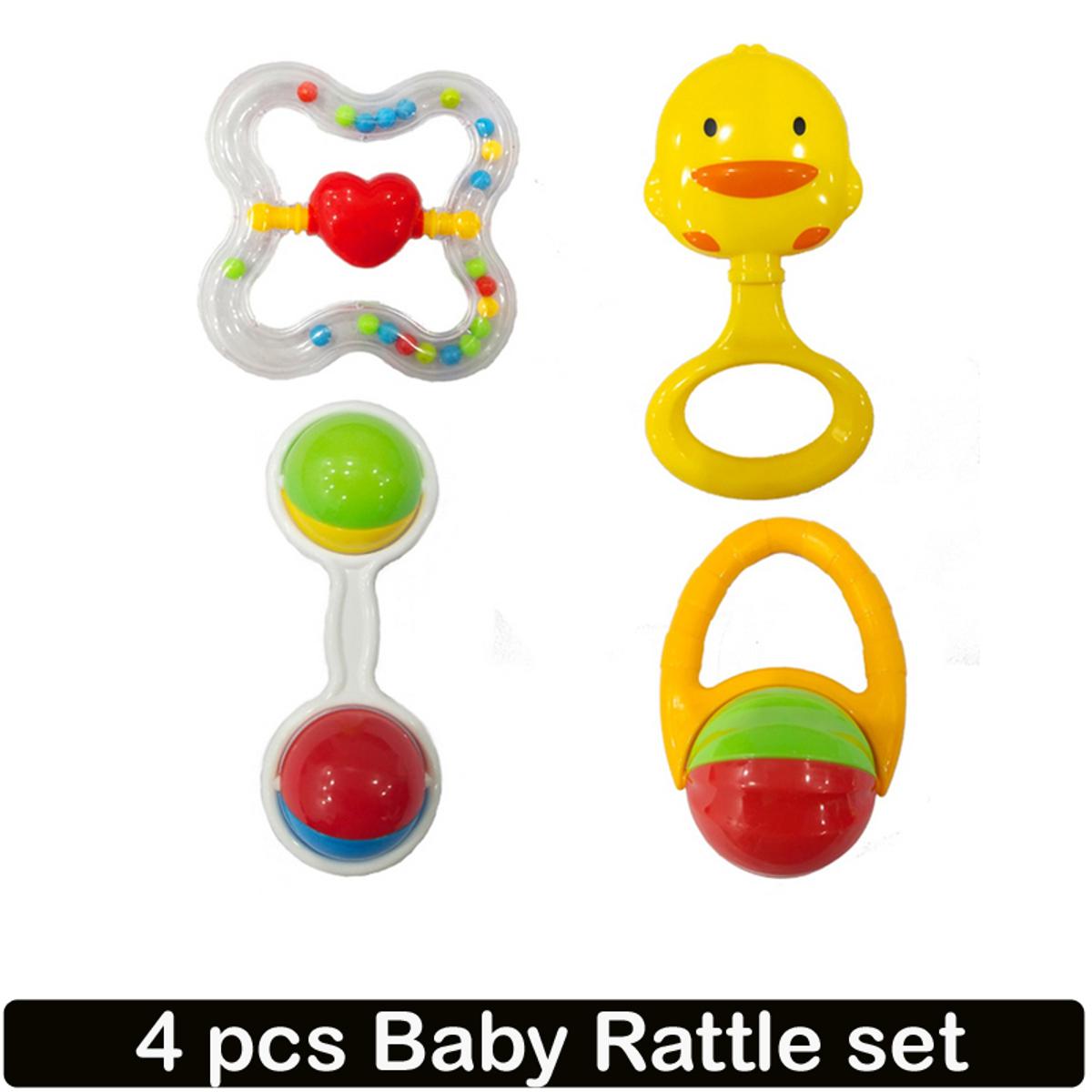 4 pcs rattles set for baby & toddler -  rattles