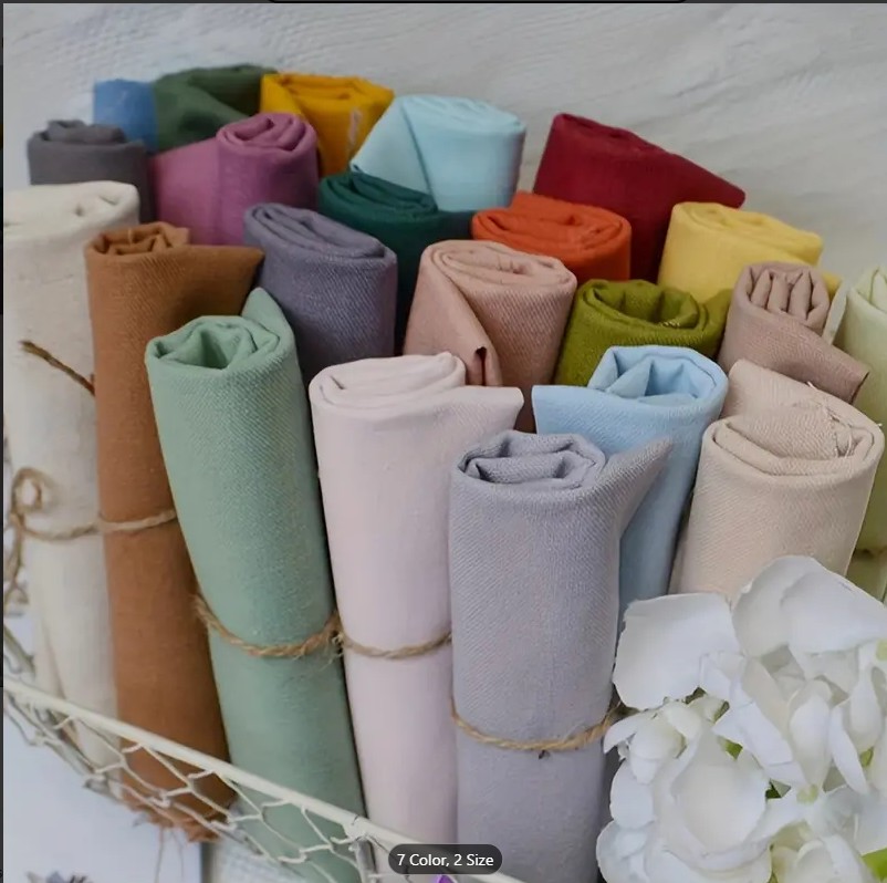 6pc Set Premium Chiffon Hijab Scarves Solid Color Islamic Wrap Shawl Plain Lightweight Modest Wear