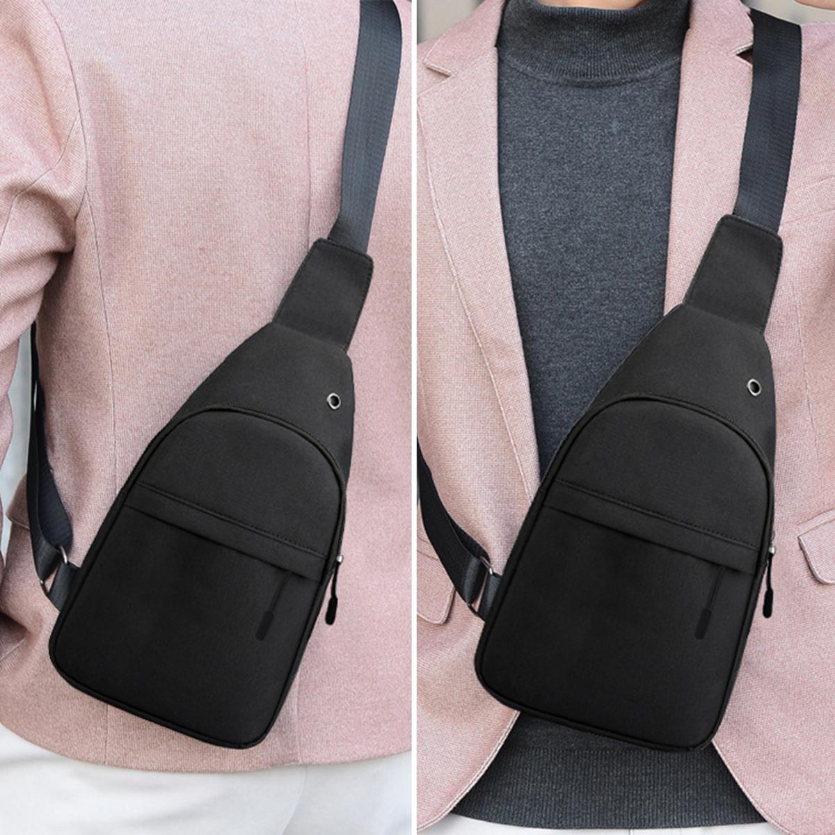 Fashion Man Small Chest Bag Phone Pocket Cross Body Shoulder Fanny Pack Male Handbag Outdoor Neck Side Crossbody Gym Bags
