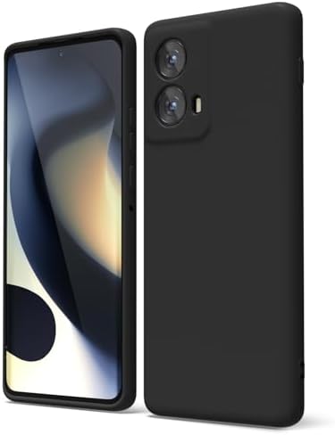 Motorola Edge 2024 Mobile Cover Back Cover Phone Case Soft TPU Flexible Silicone Matte Black Shockproof Protective Back Case Slim Fit Anti Scratch Camera Protection Drop Resistant Lightweight Durable Protective Cover for Girls & Boys