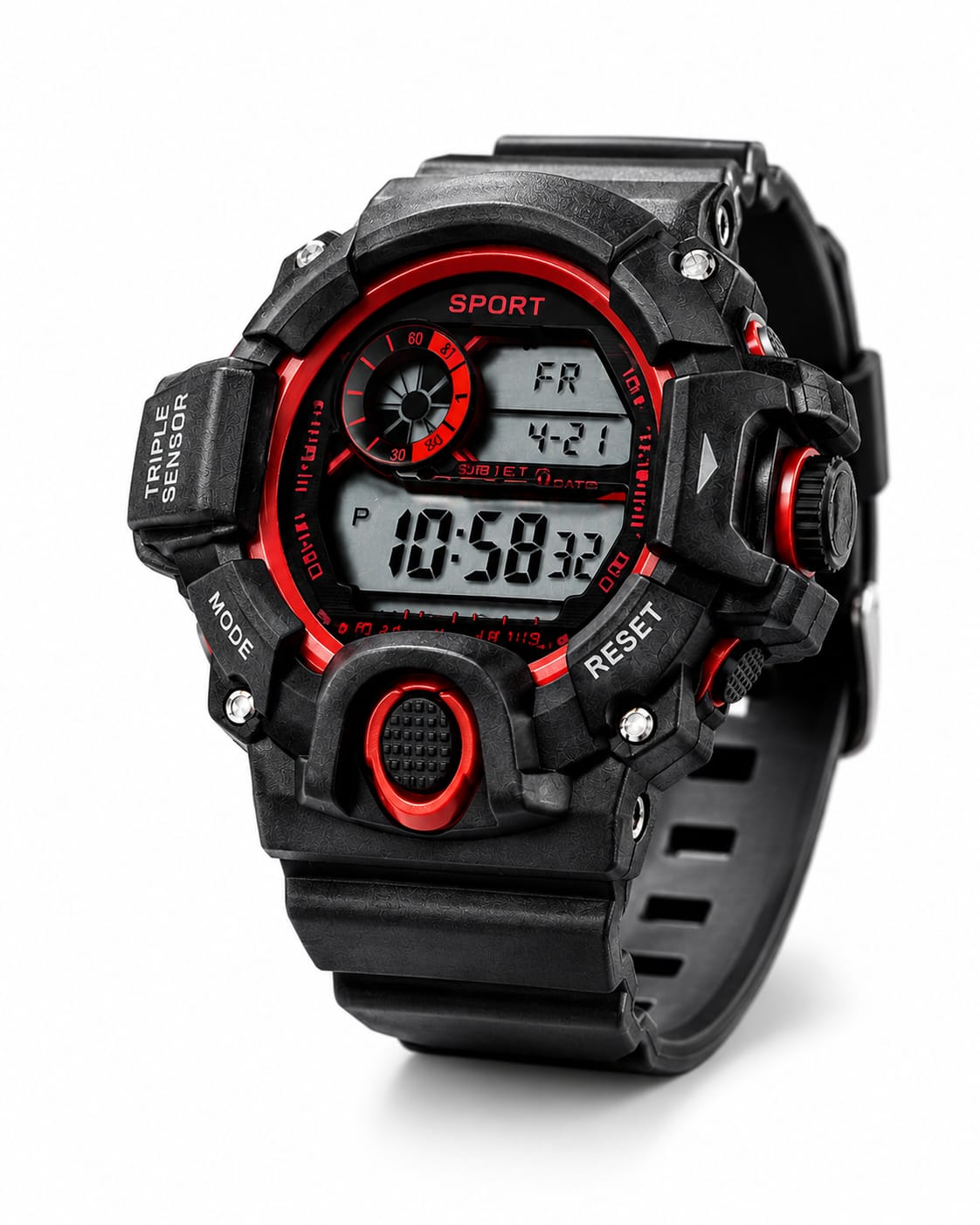 Digital Watch for Men  Waterproof LED Digital Sports Watch for Men & Boys  Digital Wrist Watch with Alarm, Stopwatch, Date Display & Backlight  Shock Resistant Casual Outdoor Watch