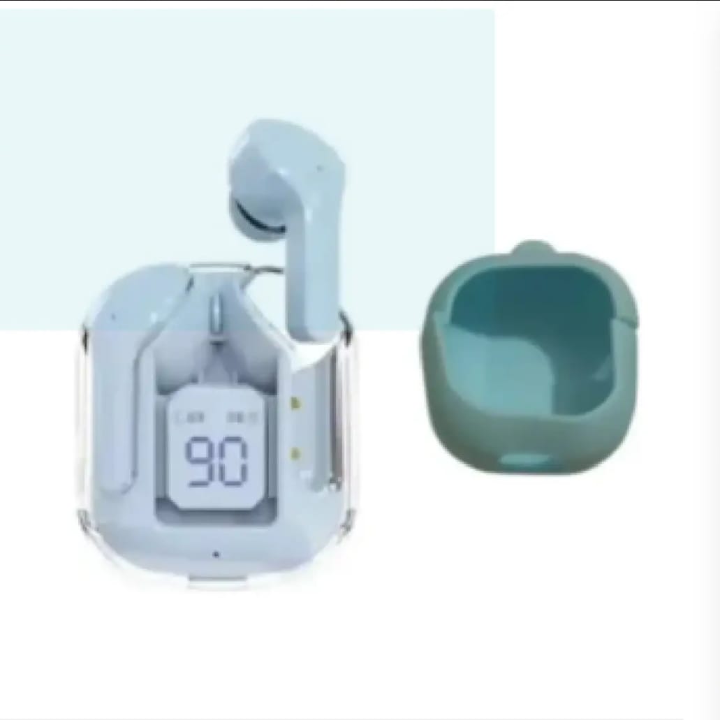 TWS Air 31 Wireless Bluetooth 5.3 Transparent Earbuds – Gaming Mode, Low Latency, Deep Bass, Touch Controls, Stylish LED Indicator, 30H Playtime, Fast Charging Case, Comfortable Fit, Universal Compatibility – Best Budget TWS Earbuds 2025