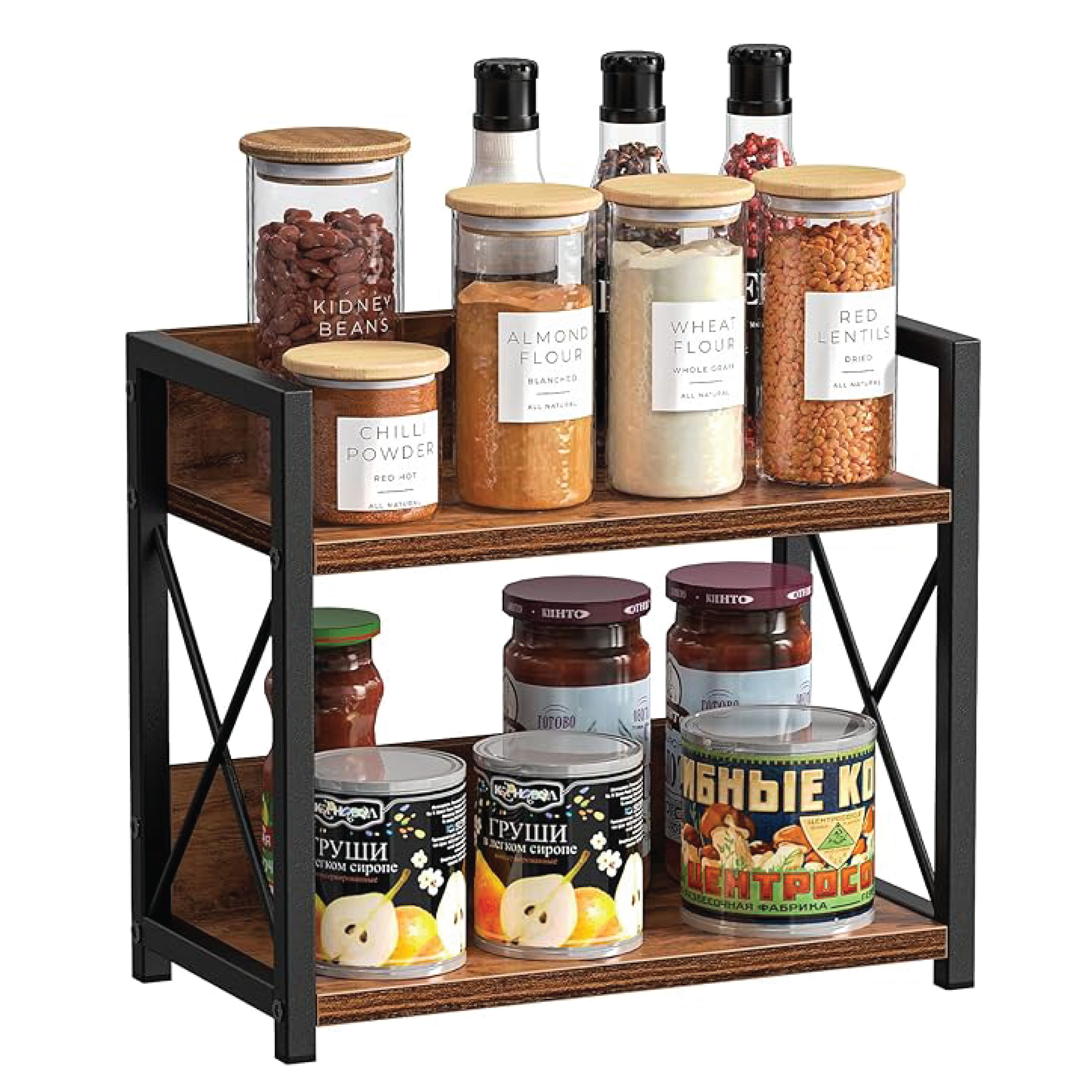 2 Layer Storage Shelf Rack – Multipurpose Organizer for Kitchen, Office & Home