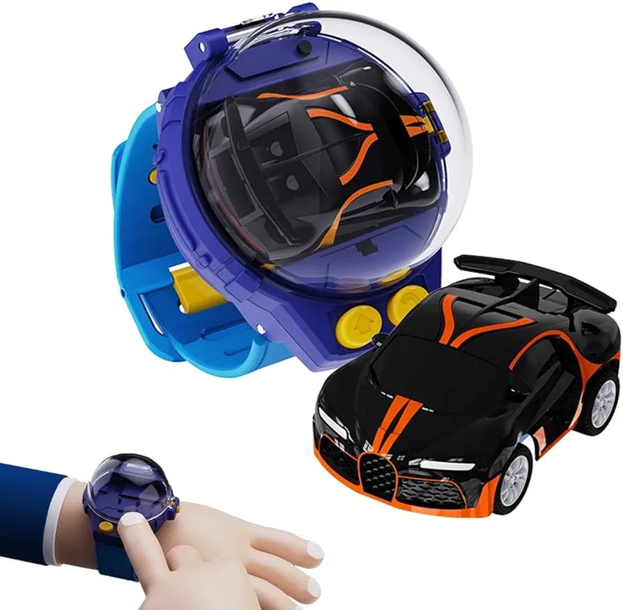 Mini Wrist Watch Remote Control Car 2.4 GHz USB Rechargeable Alloy Model