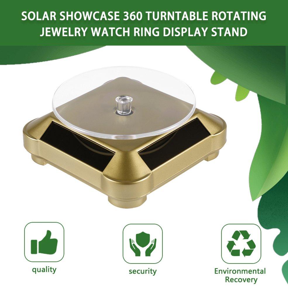 Small 360° Turntable Rotating Showcase Jewelry Watch Ring Display Stand